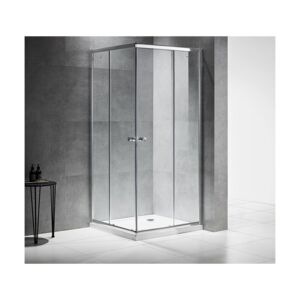 Lens Durable Quality Aluminium Easy Grab Handle Mulsanne Shower Box Clear and Silver 6 mm